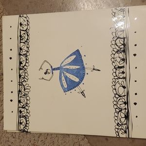 Lot of 7 Ballerina 2 Pocket Paper Folders for 3 Ring Notebook